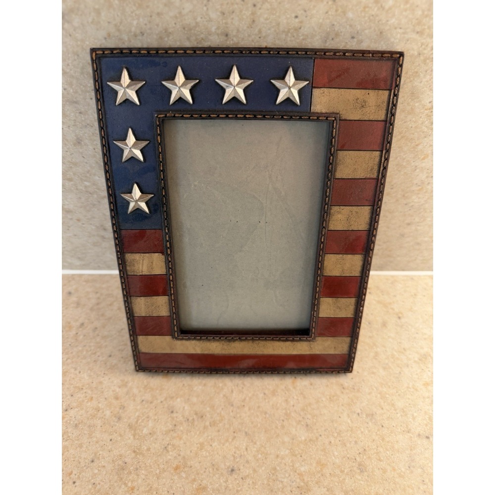 Picture Frame USA Patriotic Red White & Blue Stars See pictures for size
